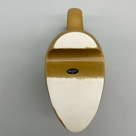 Vintage Ceramarte Brazil Brown Boot Floral Embossed Coffee Tea Mug - Picture 9 of 13